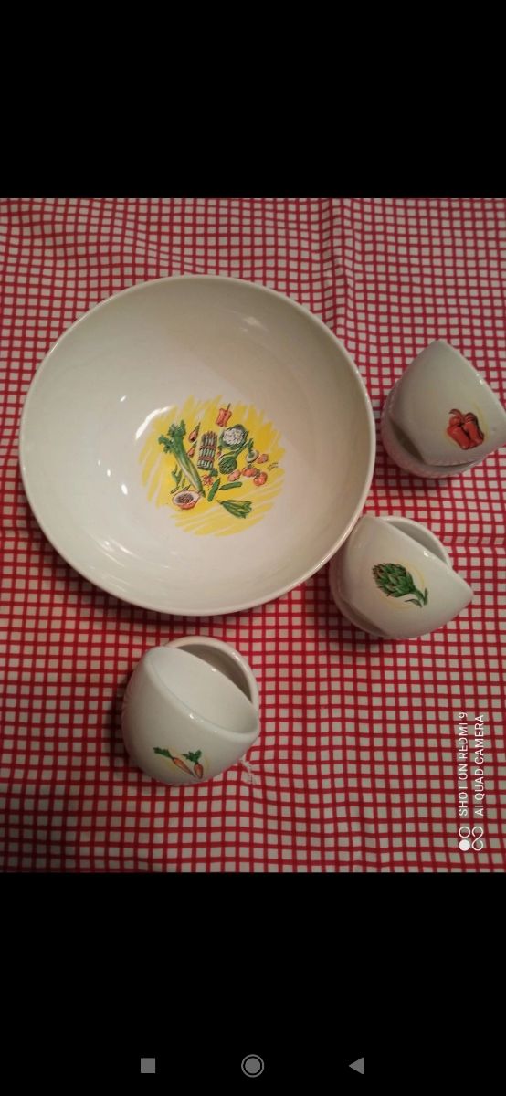 Servizio pinzimonio Olio Carli - 6 ciotole + cioto