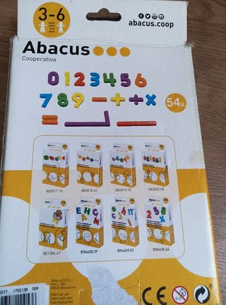 Juego números magnéticos 54 piezas
