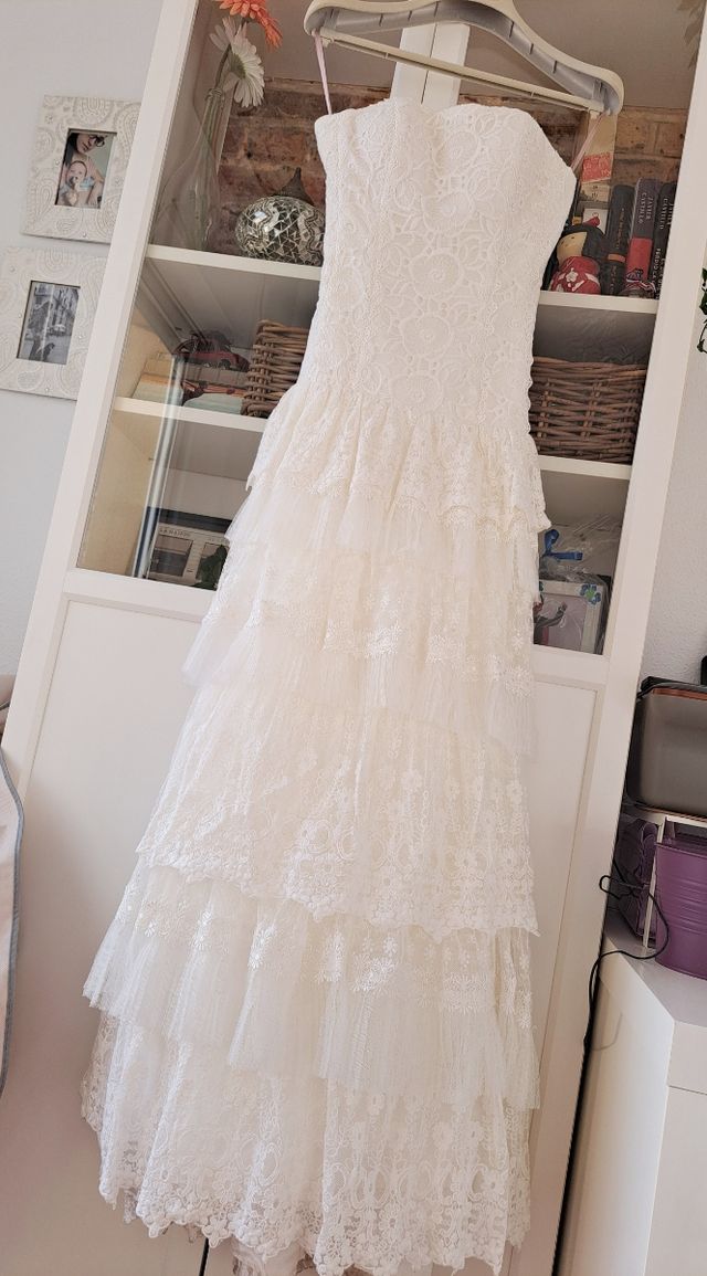 Vestido novia talla 36 de Gema Nicolás