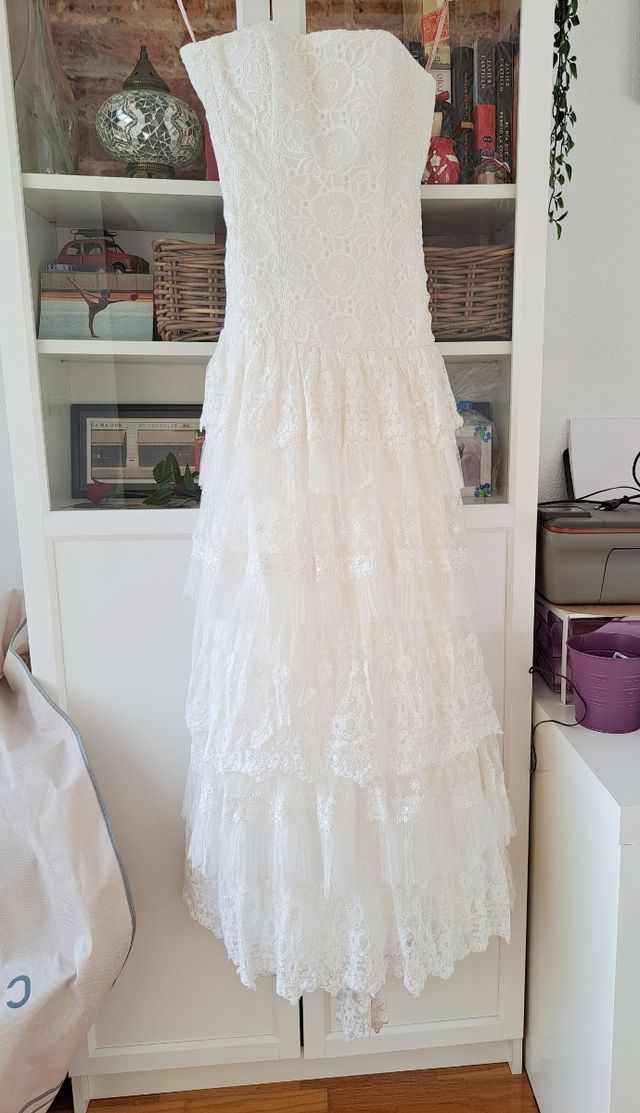 Vestido novia talla 36 de Gema Nicolás