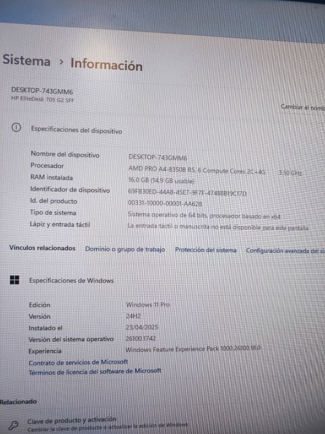 HP gaming AMD Pro 16GB