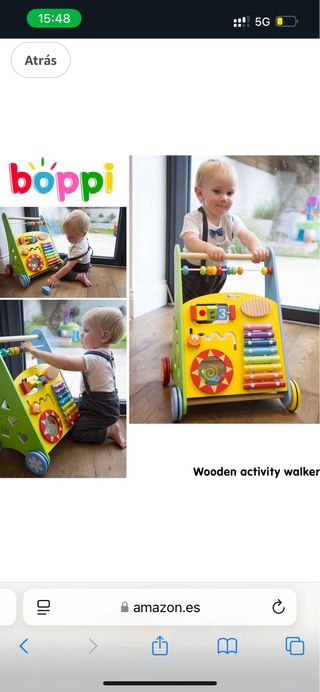 Boppi Andador madera bebes