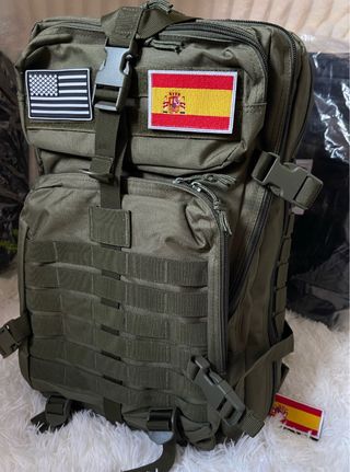 Mochila táctica 50L - Verde Oliva con pache