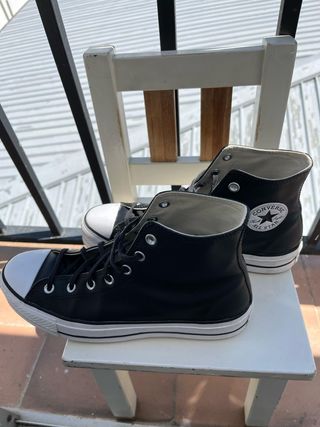 Converse All Star Cuero con plataforma talla 42