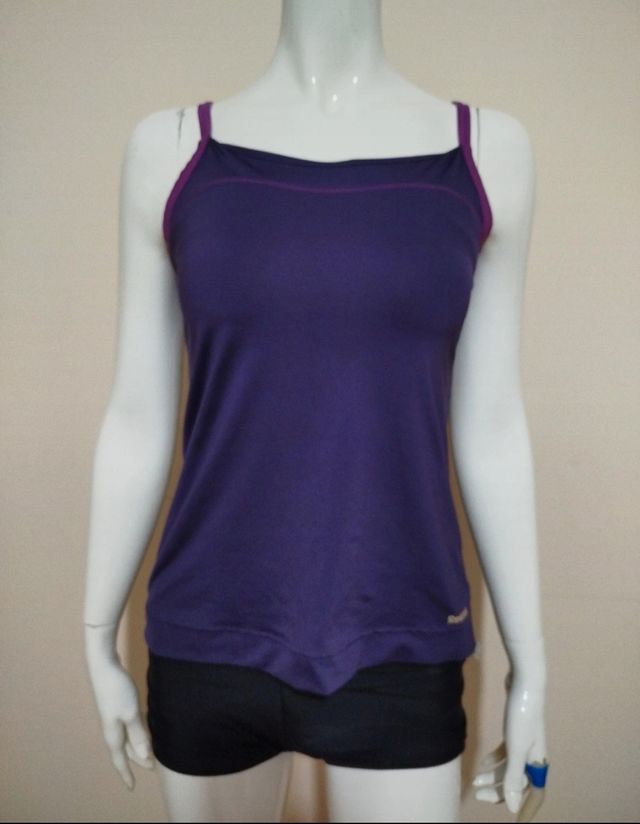 Canotta Reebok sportiva viola