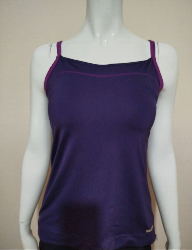 Canotta Reebok sportiva viola