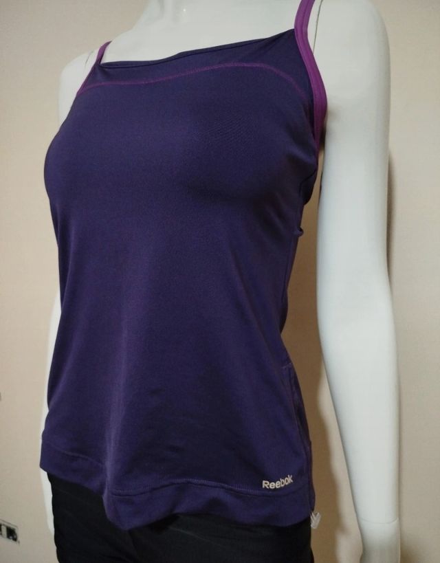 Canotta Reebok sportiva viola