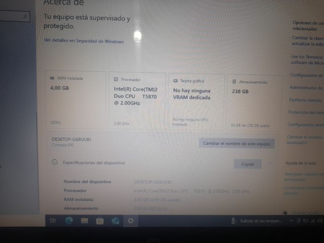 Computer portatile Compaq 610 - Windows 10