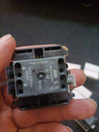 12 interruptores blancos bisel cromado - sin marco