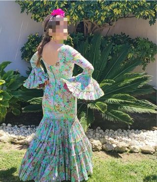 Traje gitana estampado