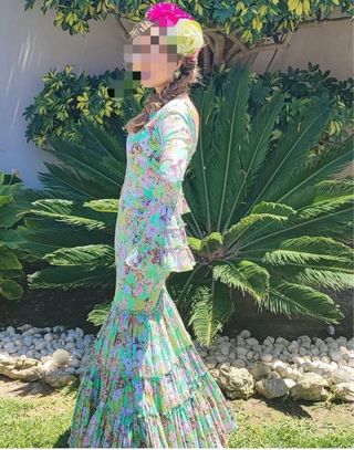 Traje gitana estampado