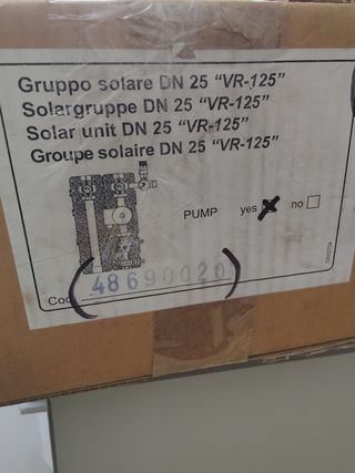 Grupo solar DN 25 VR-125