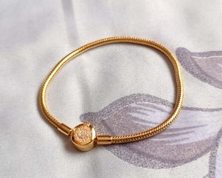 Pulsera plata oro