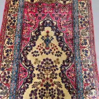 Alfombra oriental multicolor, de pasillo