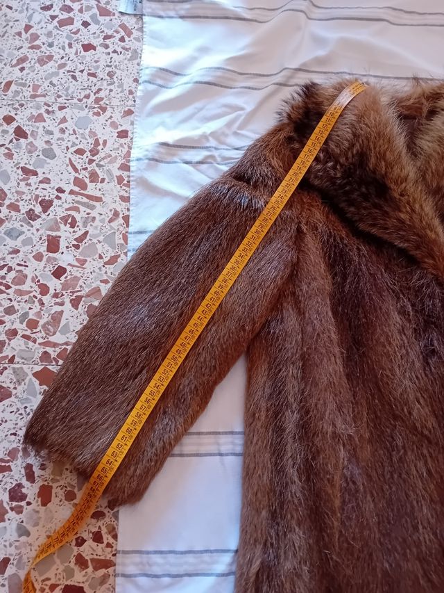 Chaquetón marrón tipo visón