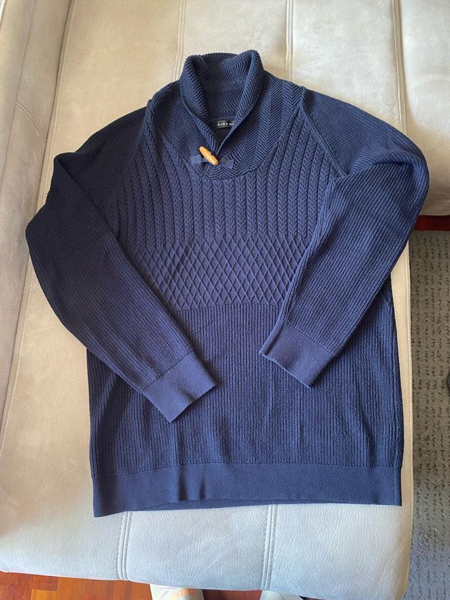 Jersey hombre Zara azul