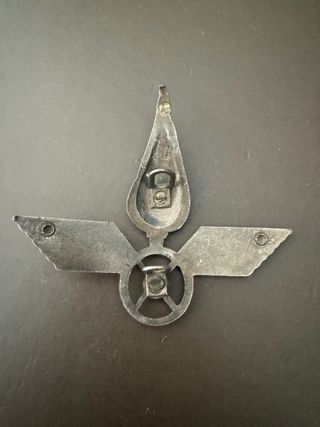 MILITARIA VINTAGE FREGIO METALLO TRAMAT 1970s