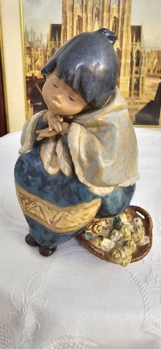 Figura Lladró Niña con Cesta