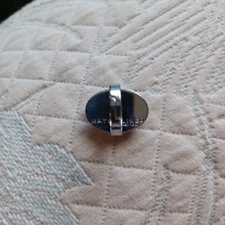 Anillo ajustable  plata piedra dorada