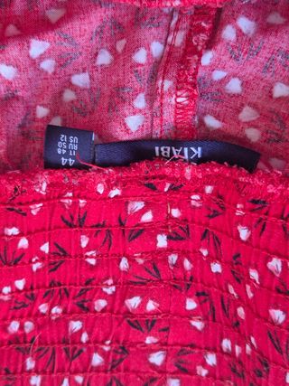 Pantalones premamá KIABI rojos - Talla 44
