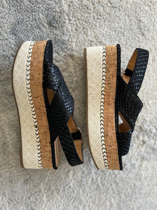 Sandalias Zara negras talla 39