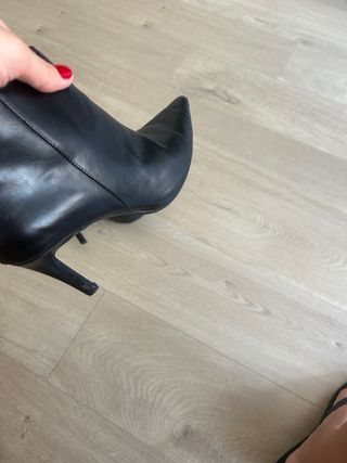 Botines Mango negros tacón aguja