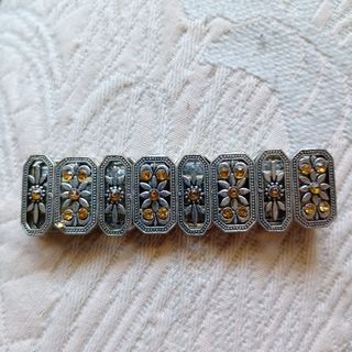 Pulsera elástica plata circonitas