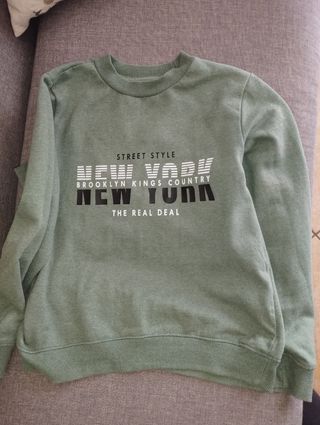 Felpa New York Bambino Verde