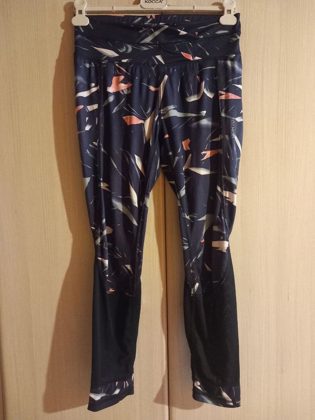 Leggings Domynos blu multicolor femminile donna 