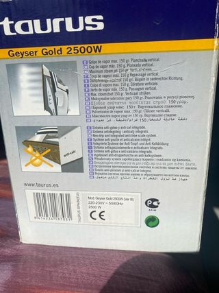 Plancha Taurus Geiser Gold 2500W