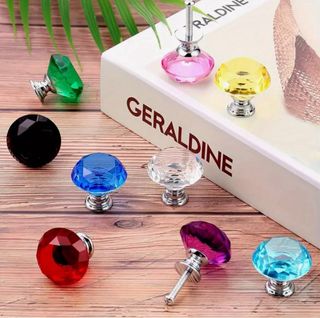 10 Tiradores Cristal Roca - ¡NUEVOS!