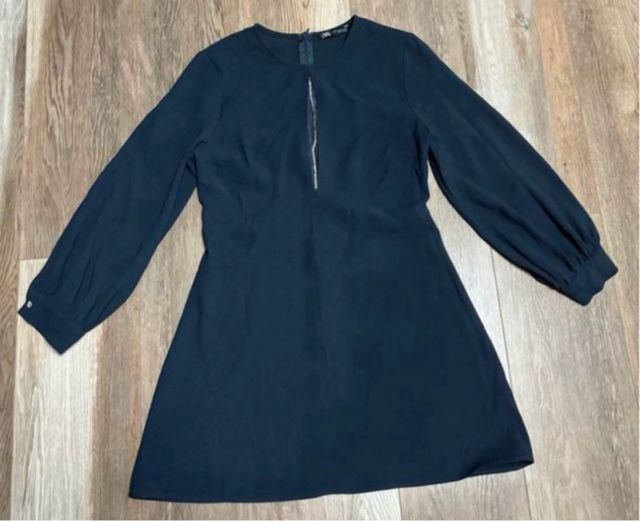 Vestido Zara azul marino