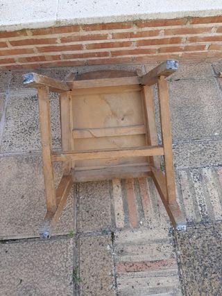 Silla madera marrón vintage. Diseño sueco.Vintage