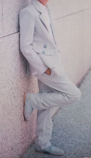 Traje comunión niño beige