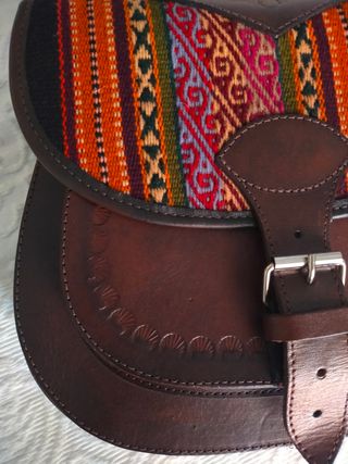 Bolso bandolera cuero Perú