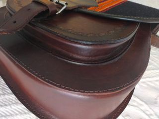Bolso bandolera cuero Perú