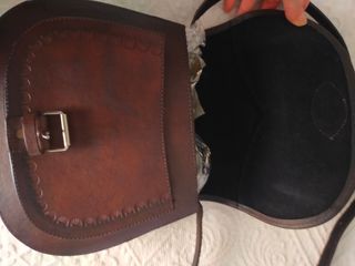 Bolso bandolera cuero Perú