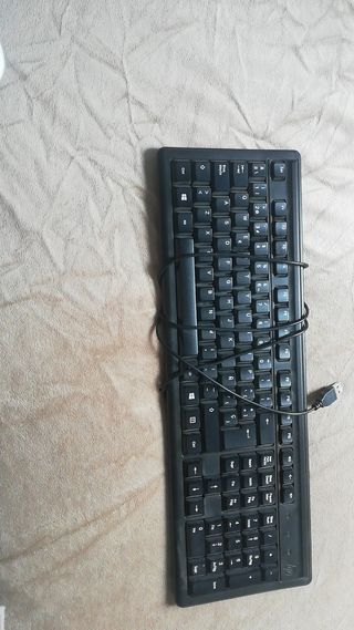 Teclado pc negro marca hp