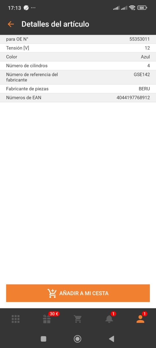 Relé calentadores nuevo