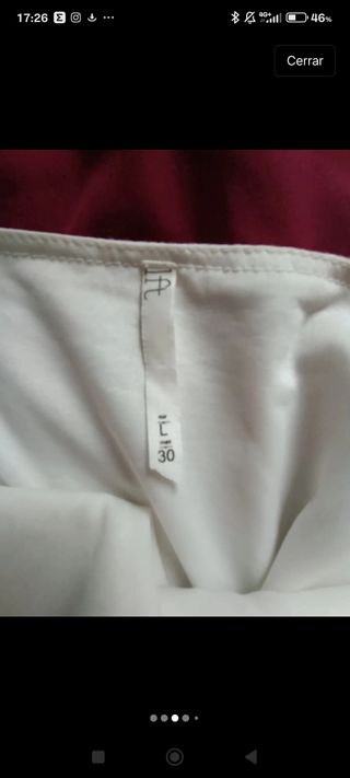 Vestido largo Lefties blanco