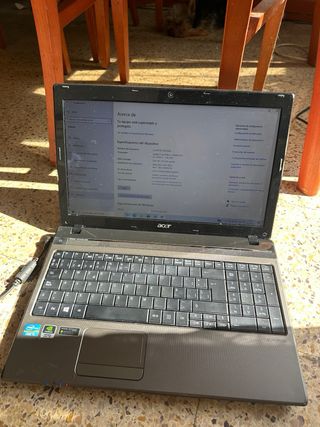Portátil Acer Aspire 5750 i5 NVIDIA