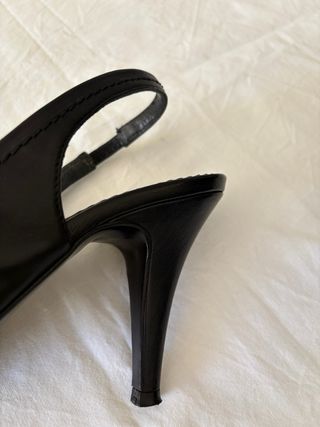 Zapatos Lodi negros tacón cuña
