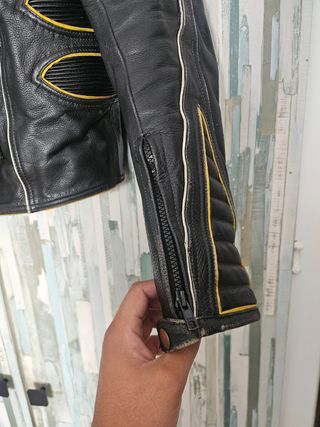 Chaqueta motera de cuero, hombre lobezno 