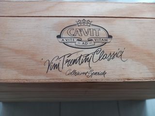 Scatola in legno vino cavit vini trenini classici