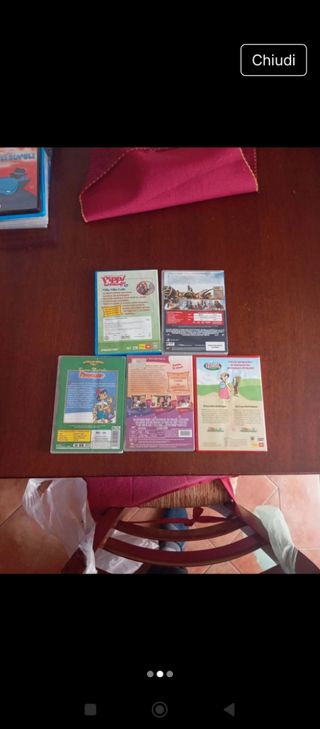 5 DVD cartoni animati per bambini