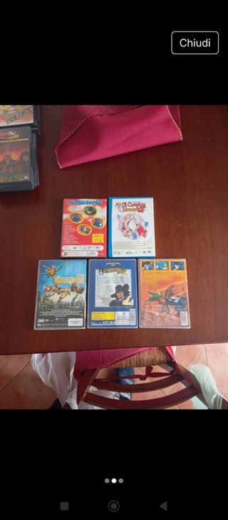 5 DVD cartoni animati per bambini