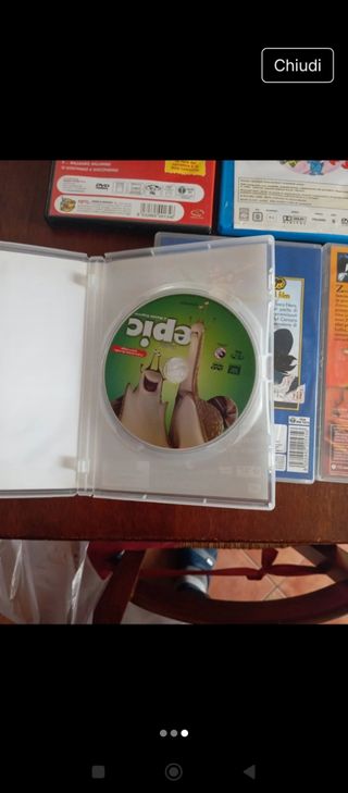 5 DVD cartoni animati per bambini