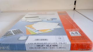 Etiquetas INETA A4 (100 hojas)