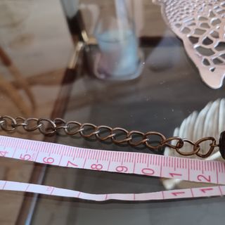 Collar piedras - marrón y negro