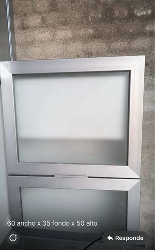 Muebles cocina blancos.